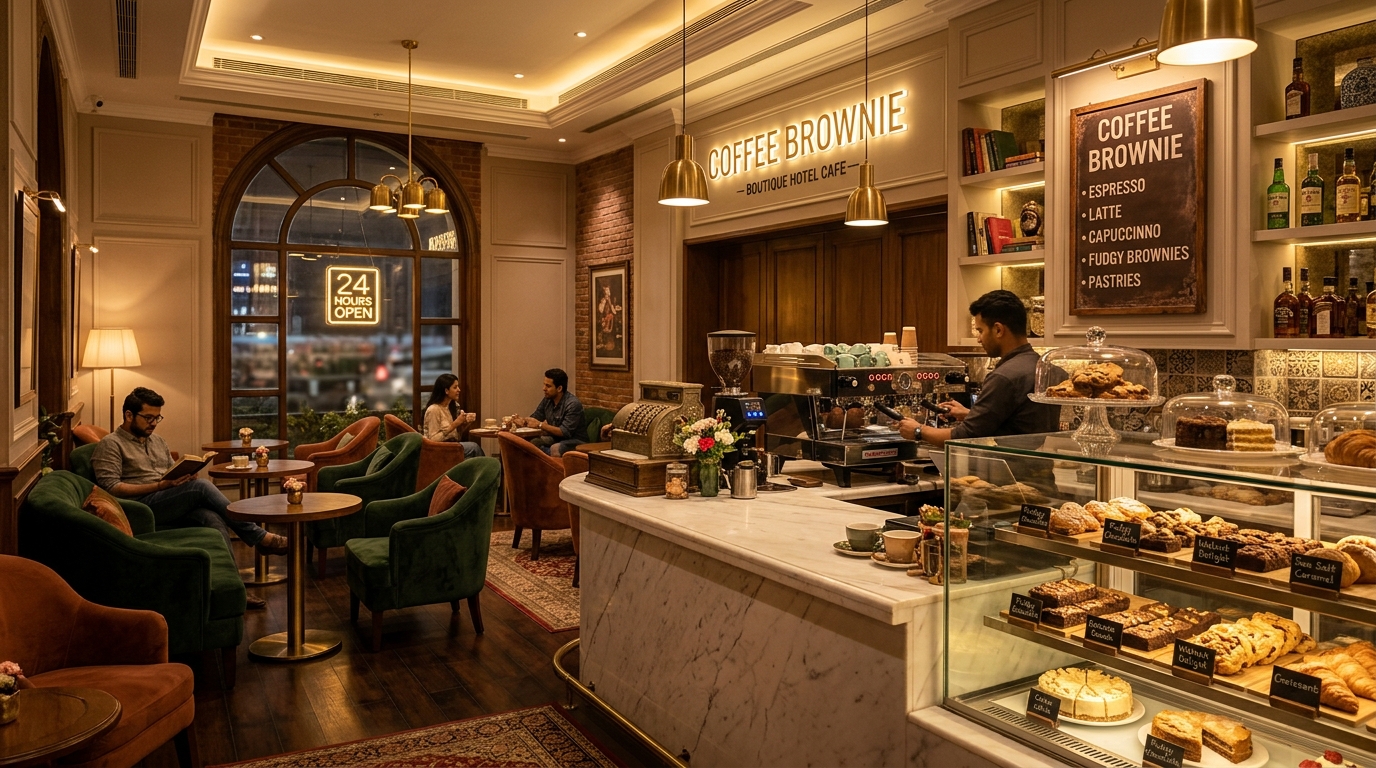 Coffee Brownie 24-Hour Cafe at Hotel Grand Godwin
