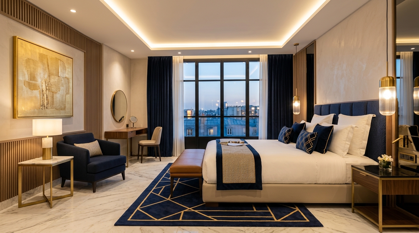 Contemporary Premier King Room at Hotel Godwin Deluxe, New Delhi