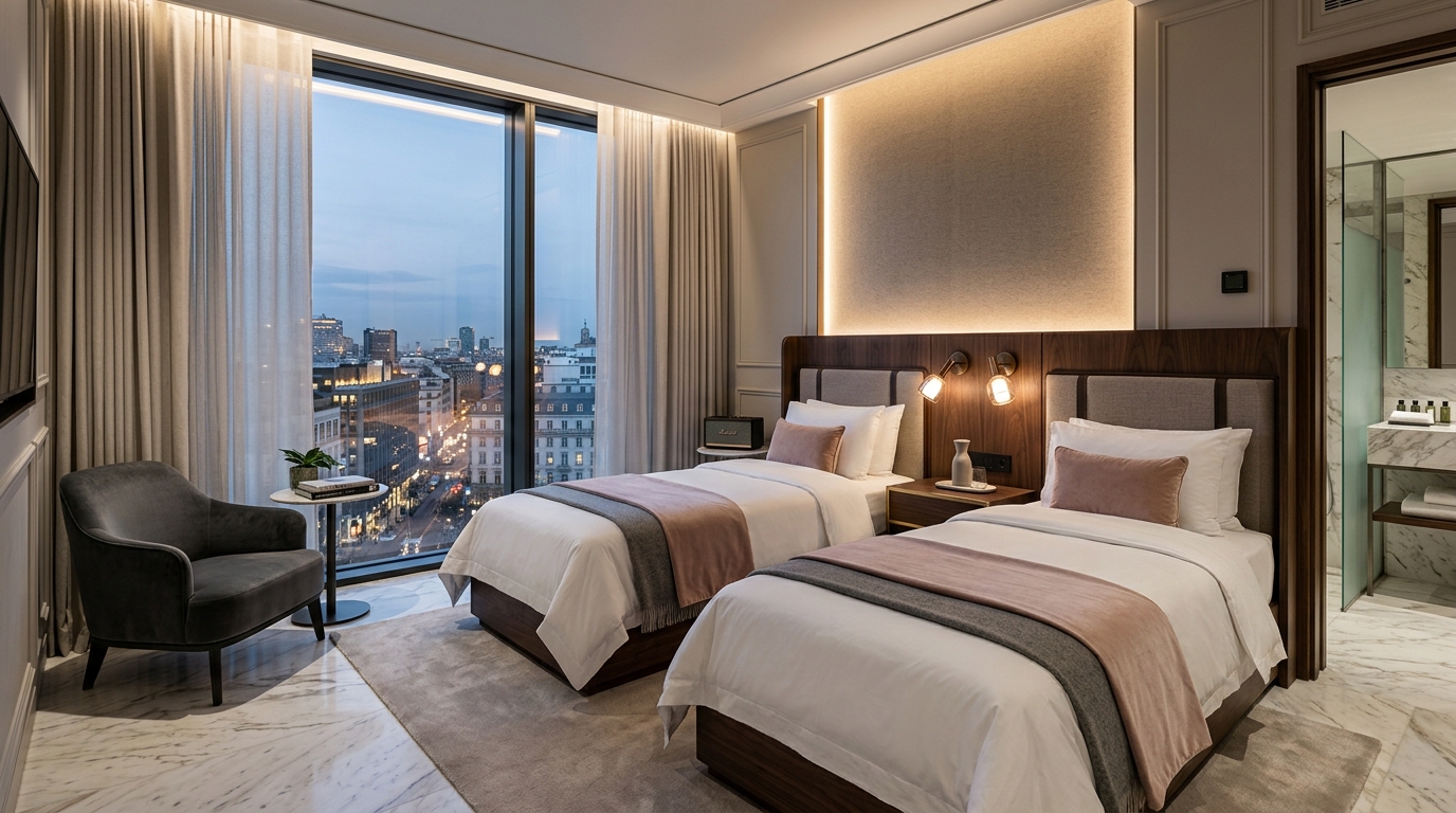 Premier Twin Room at Hotel Godwin Deluxe